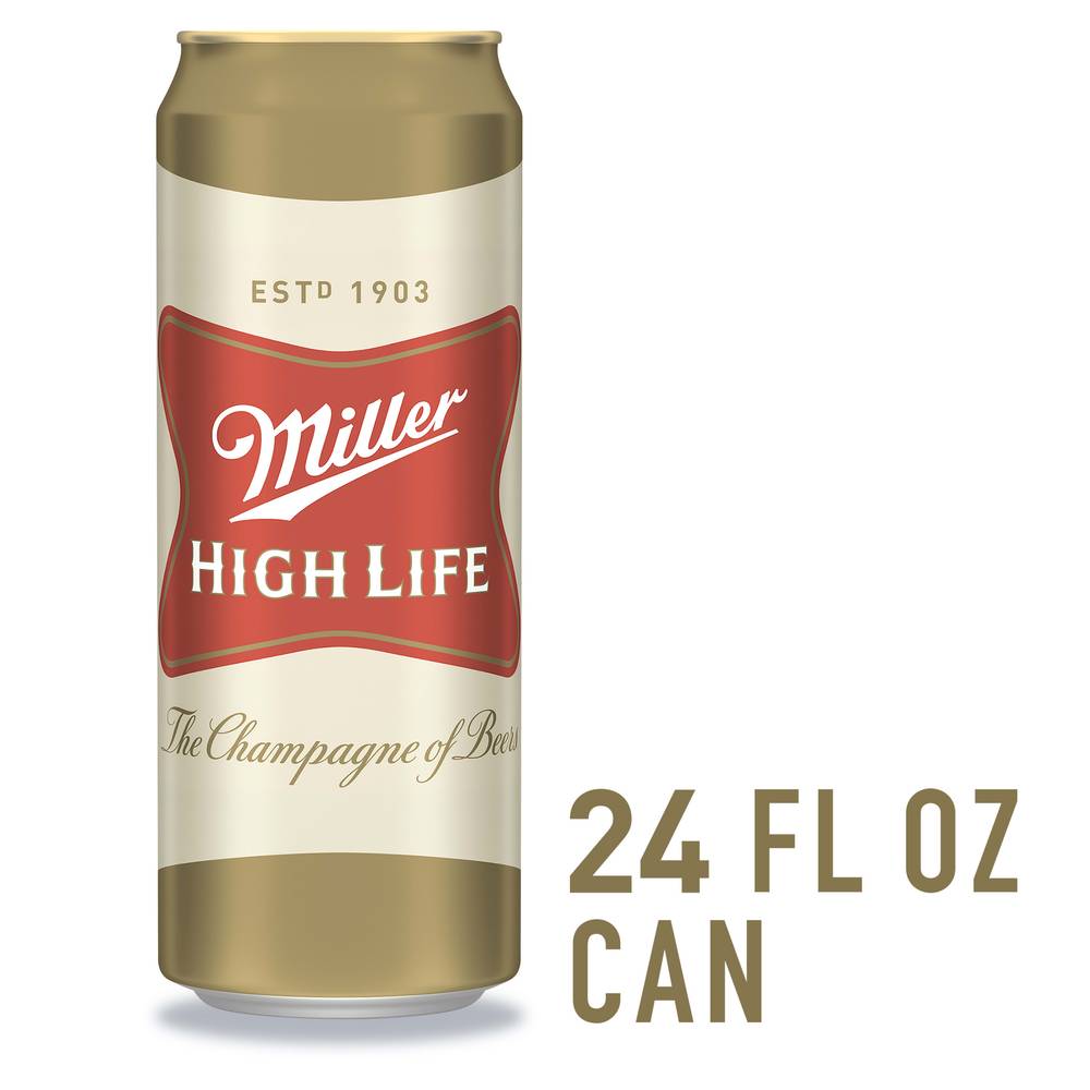 Miller High Life American Lager Beer (24 fl oz)