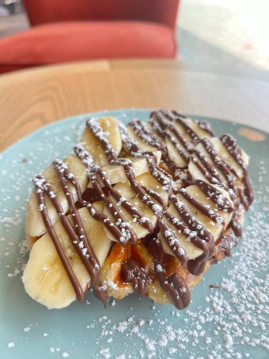 Gaufre com Nutella e Banana