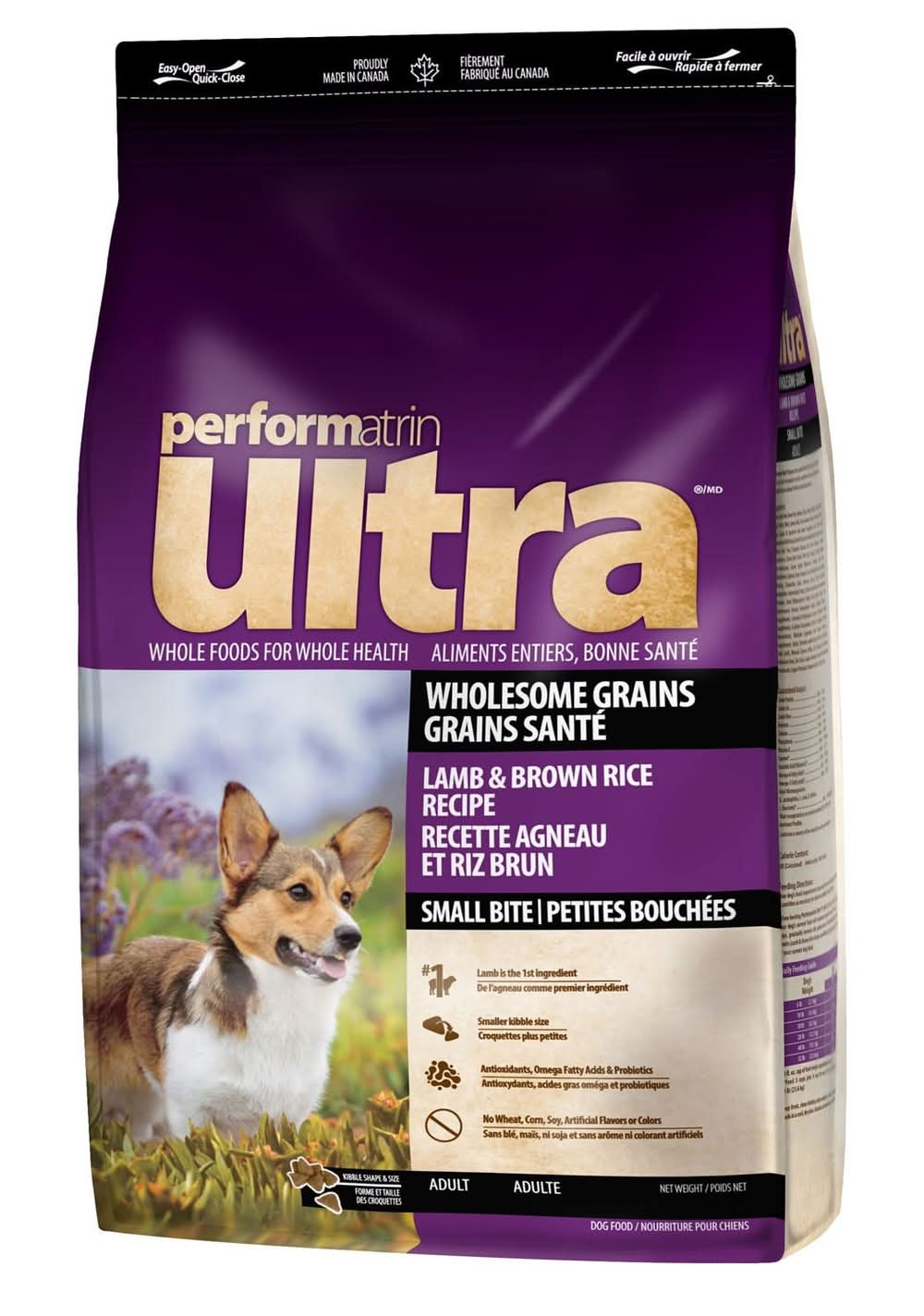 Performatrin Ultra Wholesome Grains Lamb & Brown Rice Recipe Small Bite Adult Dog Food, 12 lb
