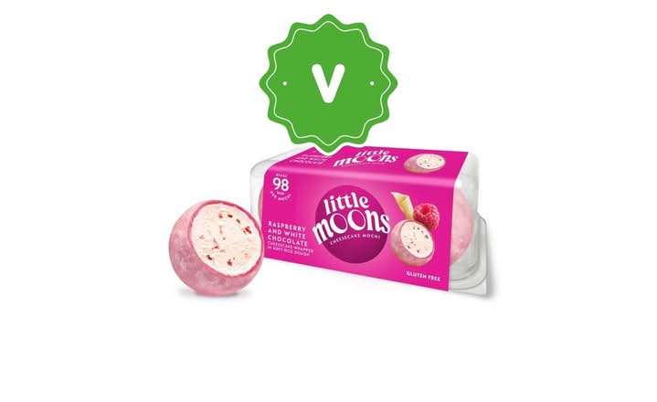 raspberry & white chocolate cheesecake mochi