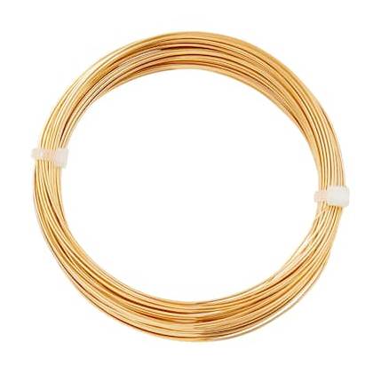 Beadalon German Style Wire, 22 Gauge, Gold