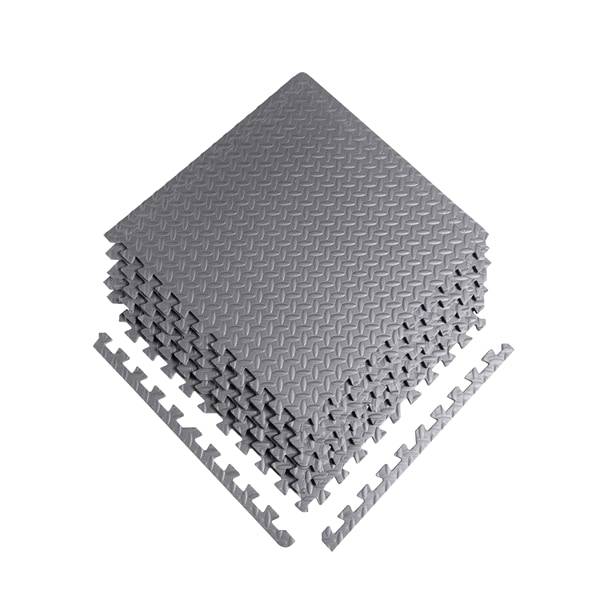 Cap 6-Piece puzzle mat, black