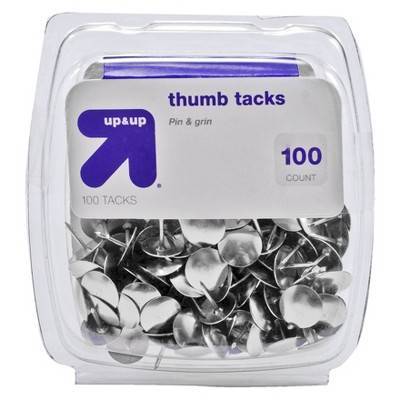 Up & Up Thumb Tacks ( silver ) (100 ct)