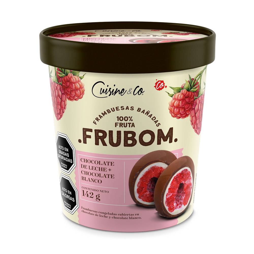 Cuisine & Co · Frubom frambuesas con chocolate de leche (142 g)