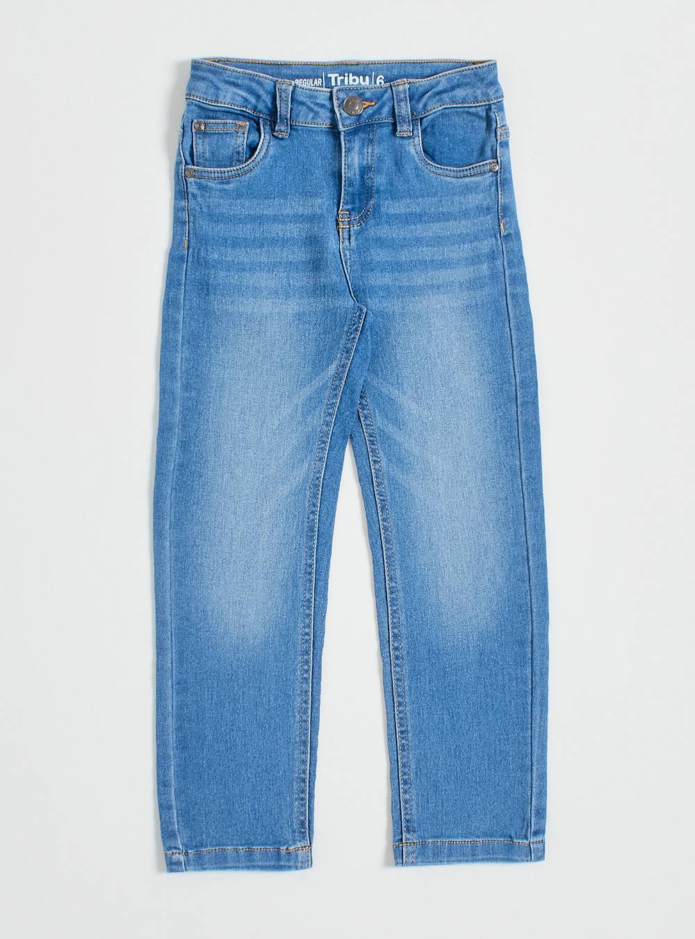 Tribu jeans regular básico niño (color: azul eléctrico. talla: 8)