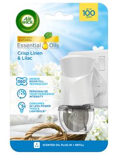 Air Wick Scented Oil For Electrical Plug Diffuser & Refill Crisp Linen & Lilac 19Ml