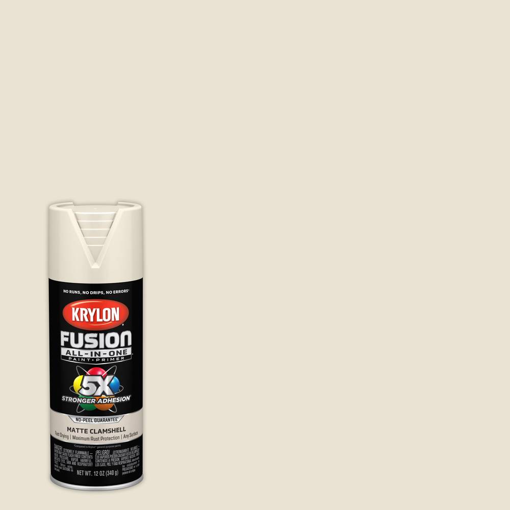 Krylon Fusion All-In-One Matte Clamshell Spray Paint and Primer In One (NET WT. 12-oz) | K02799007