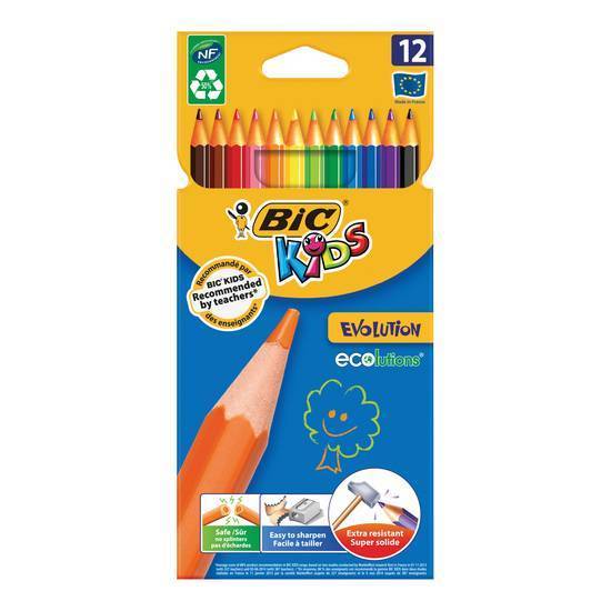 Bic Kids Colouring Pencils (12 Pack)