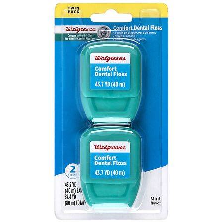Walgreens Comfort Dental Floss Mint (2 ct)