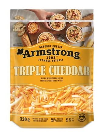 Armstrong Triple Cheddar Shredded Natural Cheese (320 g)
