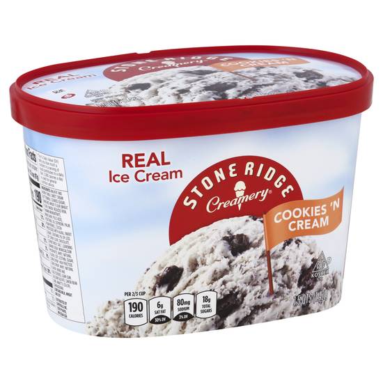 Stone Ridge Creamery Cookies 'N Cream Ice Cream (1.5 quarts)
