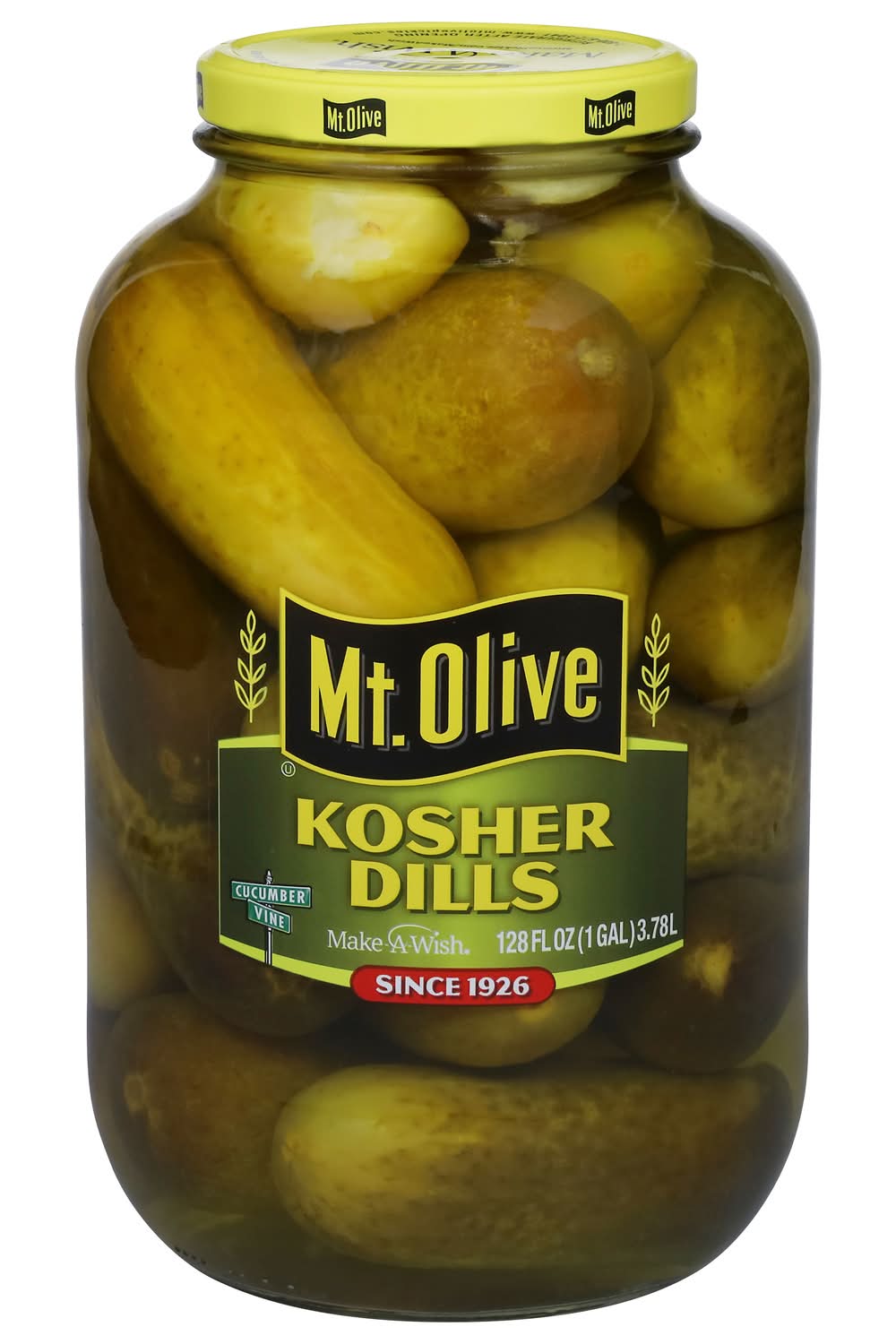 Mt. Olive Fresh pack Kosher Dills Pickles (128 fl oz)
