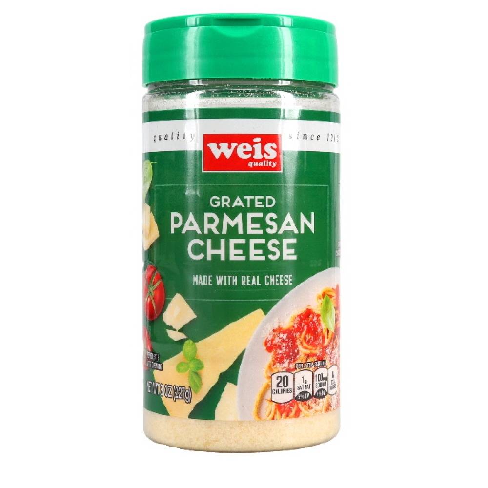 Weis Quality Cheese Grated Canister Parmesan