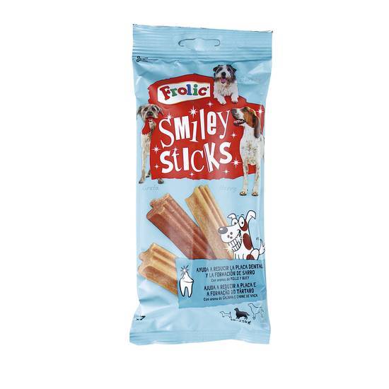 FROLIC snack para perros smiley sticks bolsa 175 gr