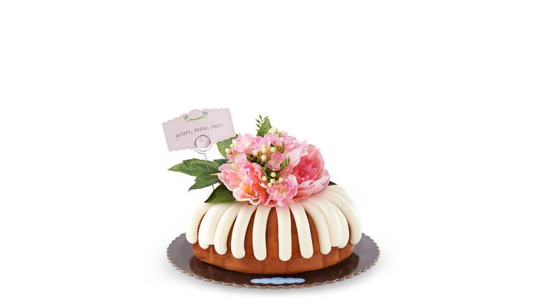 Yours, Mine, Ours 10” Decorated Bundt Cake