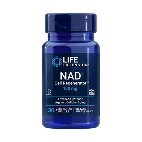 Life Extension Nad + Cell Regenerator 100 mg Vegetarian Supplement (5 oz)