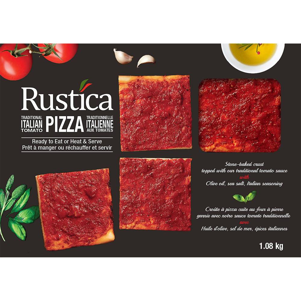 Rustica Pizza italienne traditionnelle aux tomates