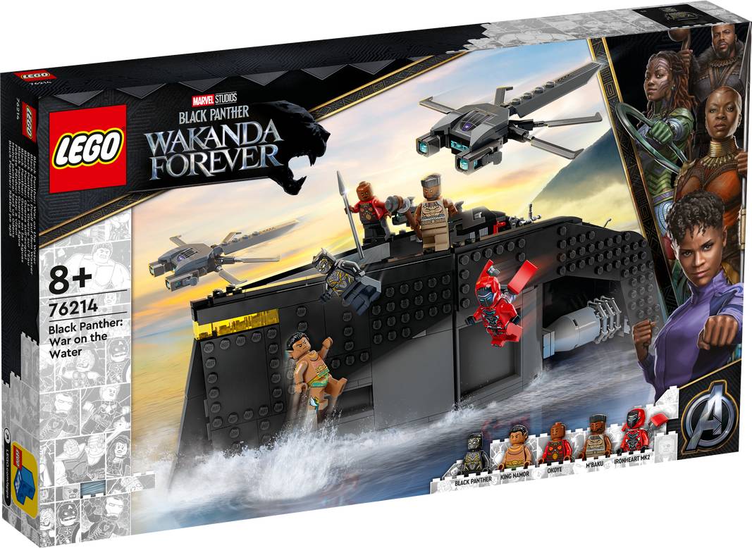 LEGO · Marvel black panter wakanda forever guerra en el agua 76214