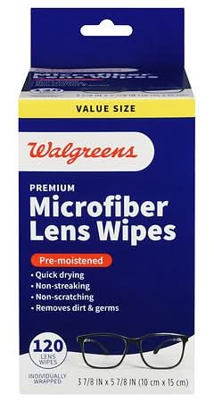 Walgreens Pre-Moistened Lens Wipes