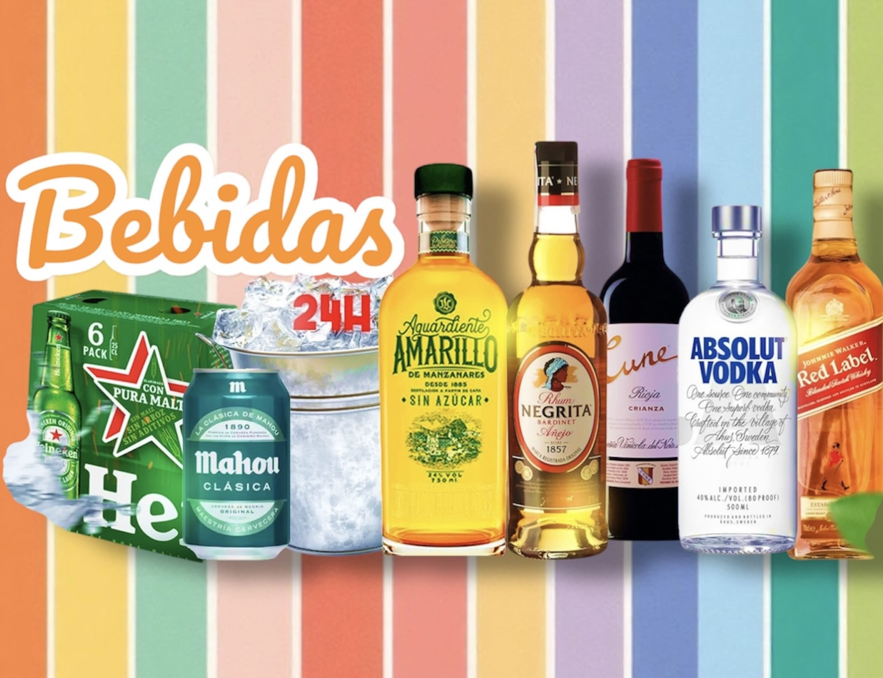 Bebidas 24 Horas Menu Delivery【Menu & Prices】Madrid | Uber Eats