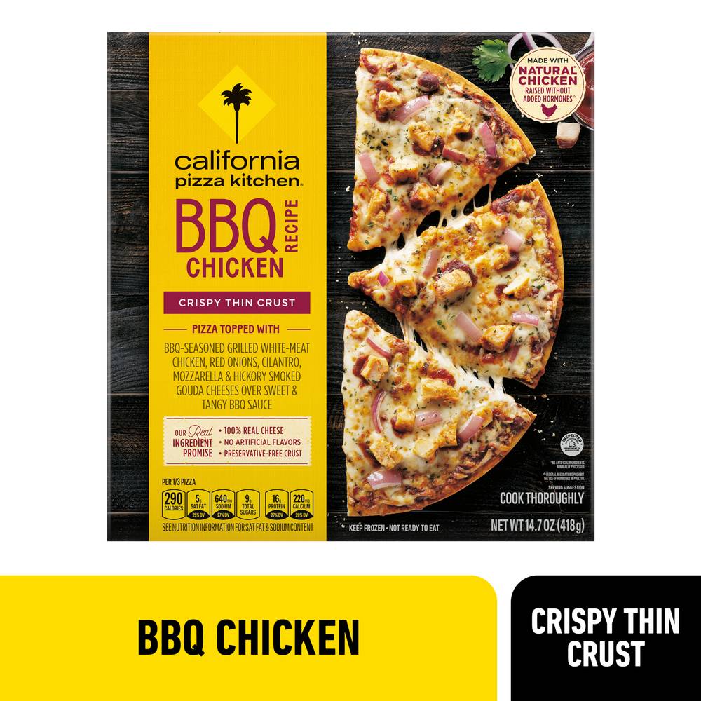 California Pizza Kitchen Crispy Thin Crust Bbq Recipe Chicken Pizza (14.7 oz)