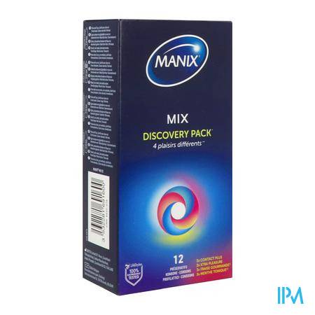 Manix Mix Preservatif 12 Préservatifs - Sexualité