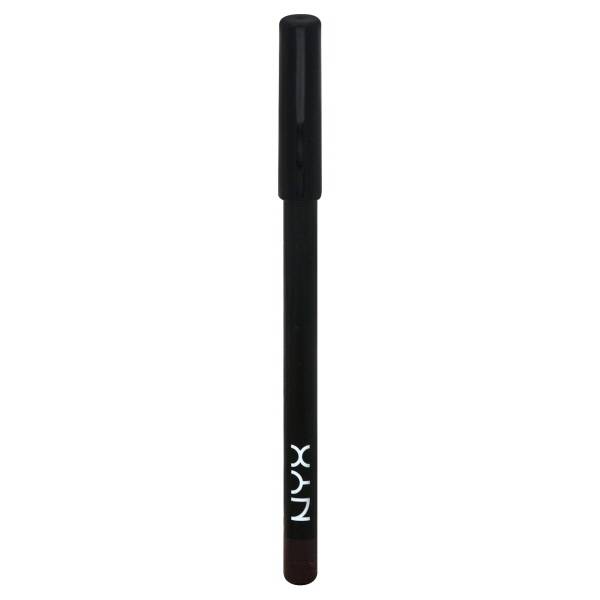 NYX Professional Makeup Slim Eye/Eye Brow Pencil, Dark Brown (0.1 oz)