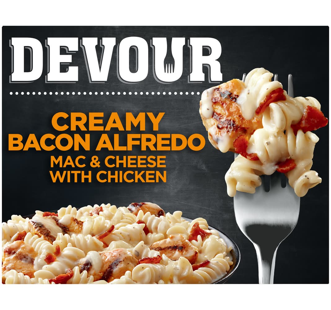 Devour Creamy Bacon Alfredo Mac & Cheese With Chicken (10 oz)