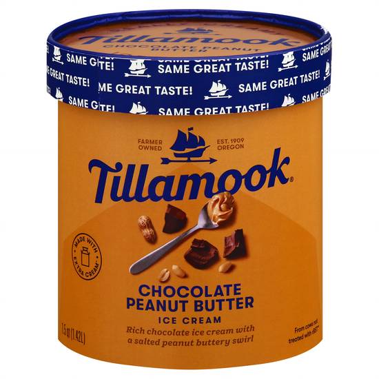 Tillamook Chocolate Peanut Butter Ice Cream