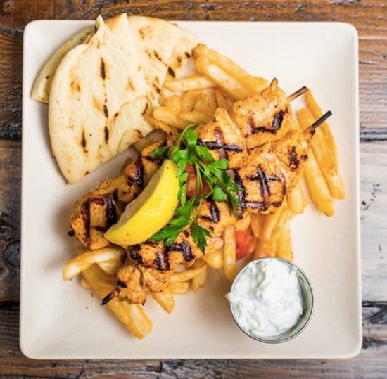 Order Chicken Souvlaki food online from The Great Greek store, Palm Beach Gardens on bringmethat.com
