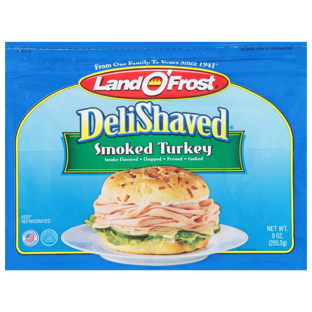 Land O' Frost Deli Shaved Smoked Turkey (9 oz)