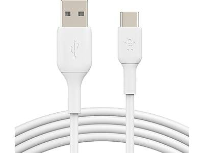 Belkin BoostCharge USB-C to USB-A Charging Cable, 3.3 ft., White, 2/Pack (CAB001bt1MWH2PK)