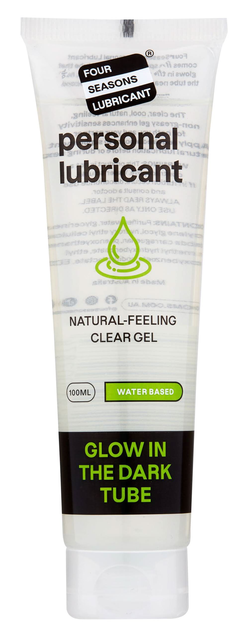 Coles - Four Seasons Glow in the Dark Tube Personal Lubricant (100mL) -  Delivery in Under an Hour