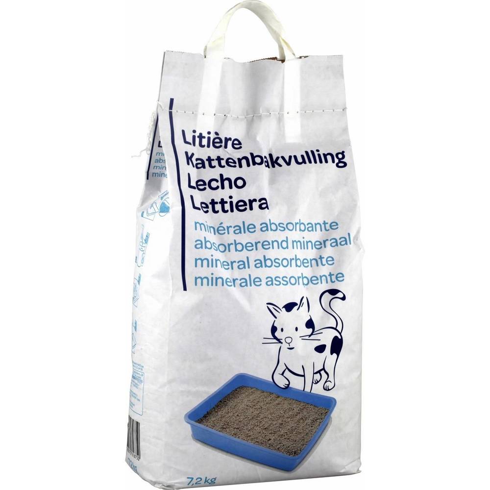 Litière pour chat minérale absorbante comfort - Le sac de 7,2 kg