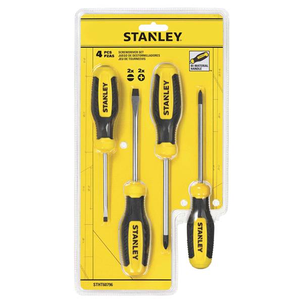 Stanley 4 Pc Screwdriver Set