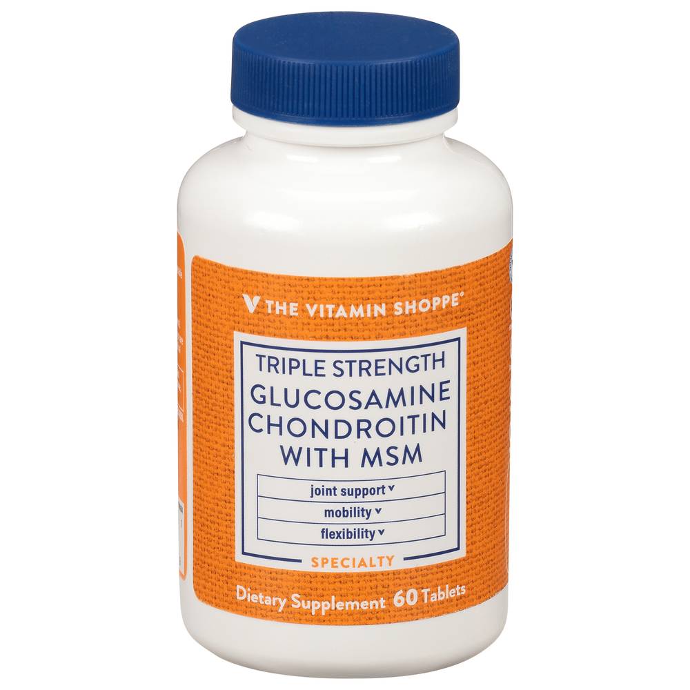 The Vitamin Shoppe Triple Strength Glucosamine Chondroitin Tablets (60 ct)