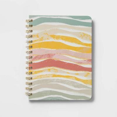 Threshold College Ruled Journal 5 Spiral Wave Notebook 192 Sheets, 5.75" x 8"