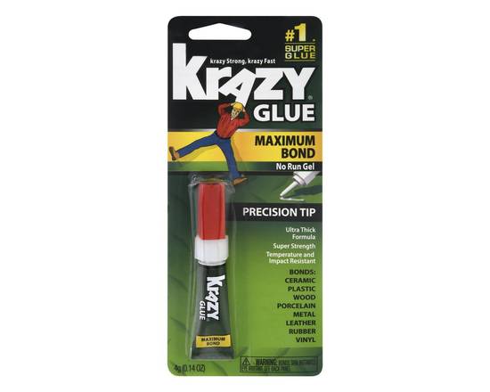 Krazy Glue · Maximum Bond No Run Gel Precision Tip Glue (4 g)