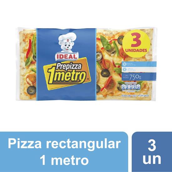 Ideal - Prepizza masa rectangular 1 metro - 750 g