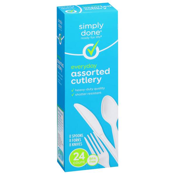 Simply Done Everyday Assorted Cutlery (24 ct)