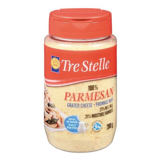 Tre Stelle Grated Parmesan Cheese 100% (200 g)