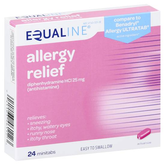 Equaline Diphenhydramine Hci 25 mg Allergy Relief (24 ct)