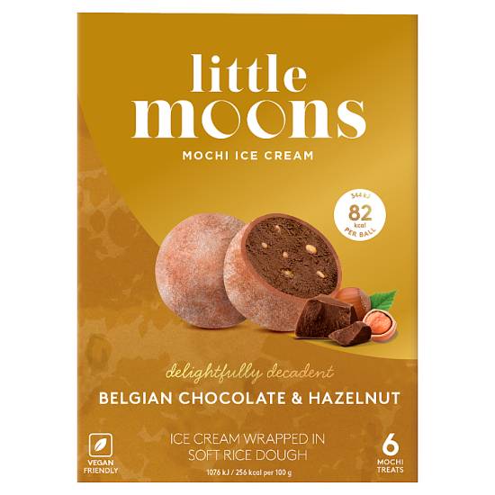 Lttle Moons Little Moons Mochi Ice Cream Belgian Chocolate & Hazelnut (6 pcs)