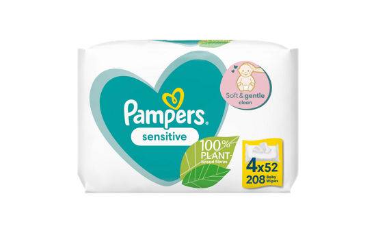 Pampers Sensitive Baby Wipes 4pk