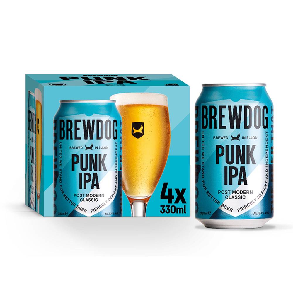 SAVE £1.50 Brewdog Punk India Pale Ale (IPA) 4x330ml