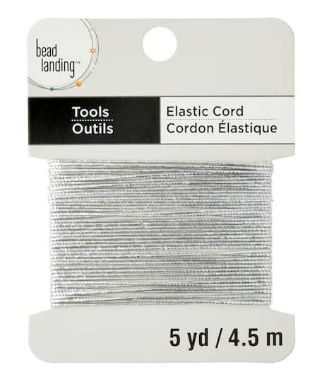 Bead Landing Elastic Cord, Silver