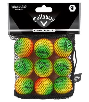 Callaway Hx Practice Golf Balls, Assorted (9 ct)
