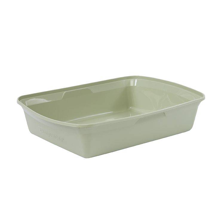 Exquisicat Sage Open Litter Pan With Storage (large)