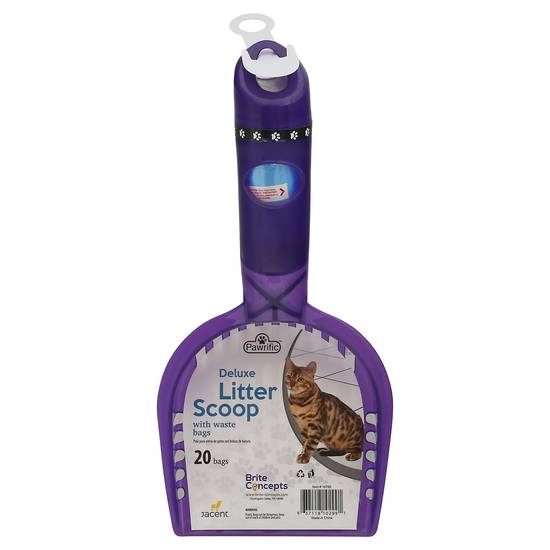 Pawrific Deluxe With Waste Bags Litter Scoop (20 ct)