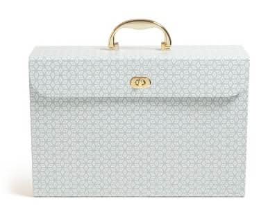 Les Produits U Expandable 19 Pocket File Folder, 8.5x11 in, Powder Blue